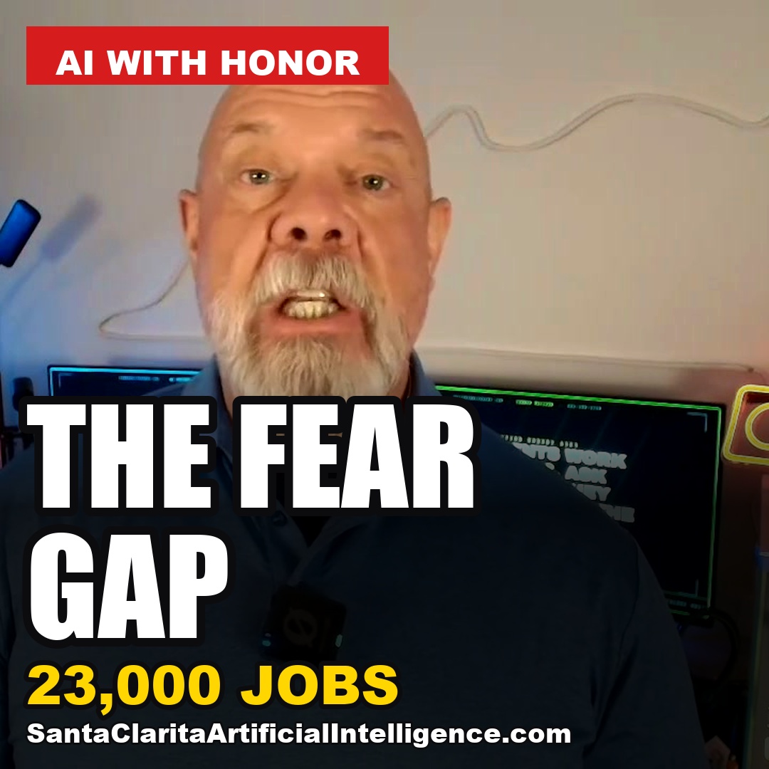 The Fear Gap, square social card. AI Daily Show, September 6, 2026